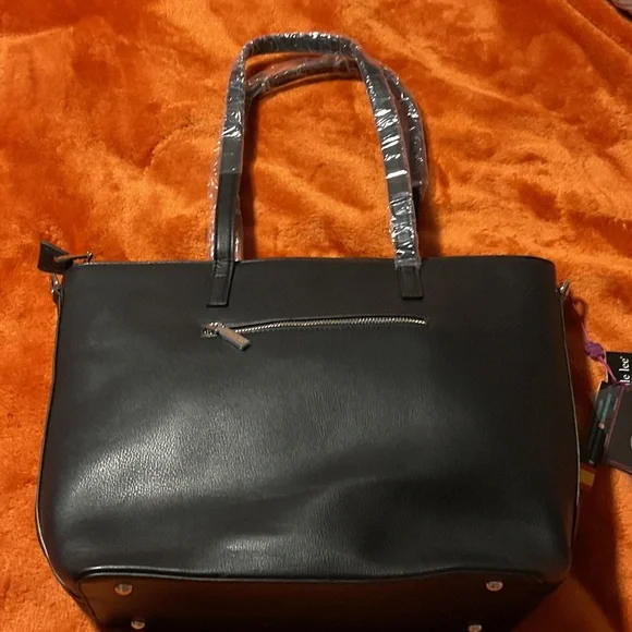 Nicole Lee Black Studded Shoulder Bag - Picture 3 of 7